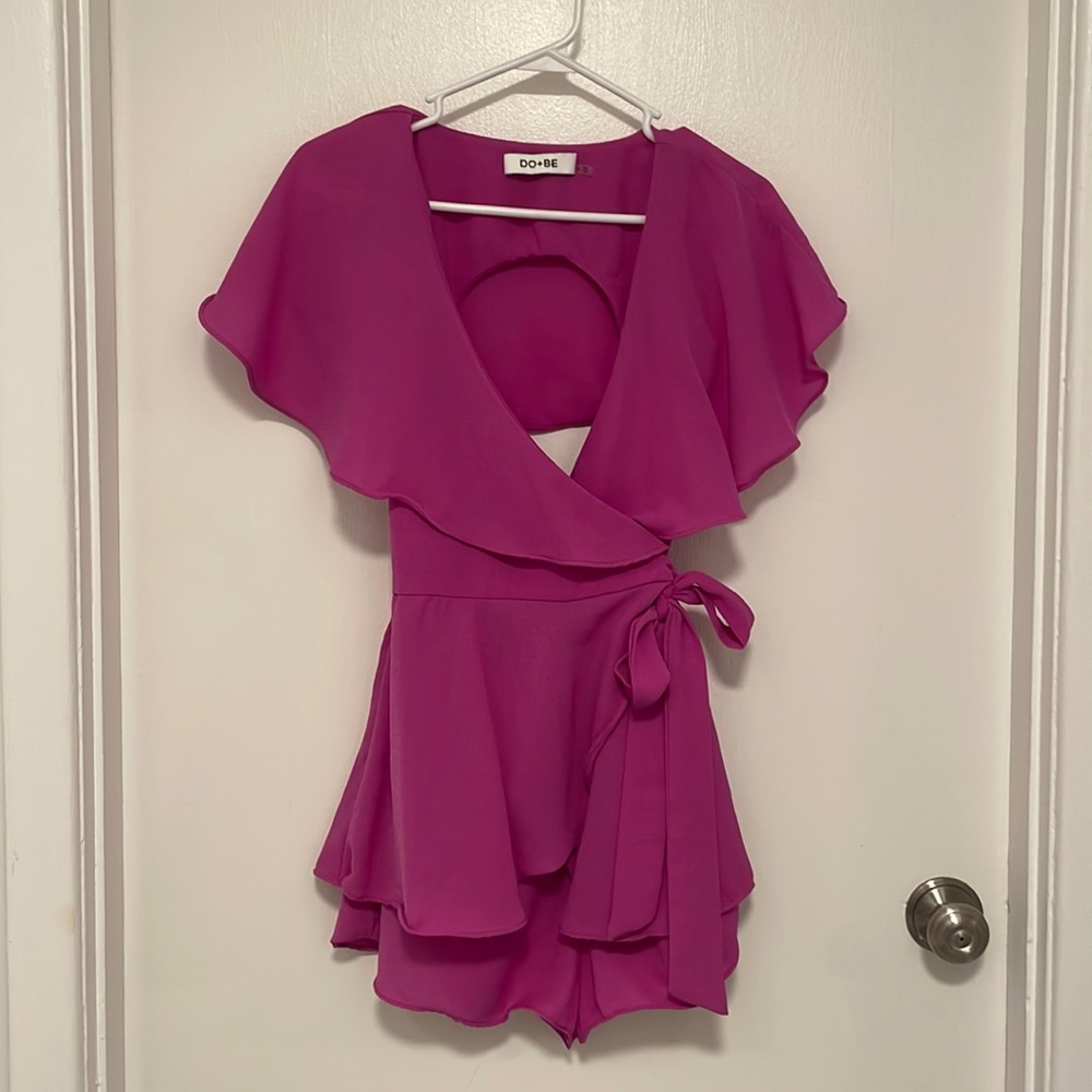 Pink Wrap Romper